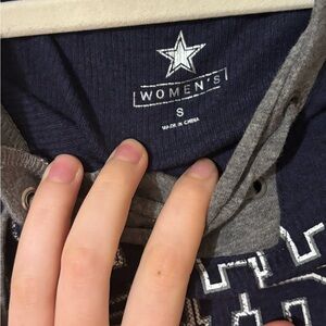 NFL Women's Long Sleeve Tee - Navy and Gray